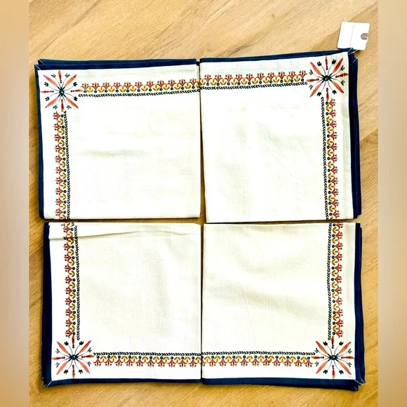 NWT! Anthropologie Mimi Thorisson Italian Hours Napkins, Set of 4 on !